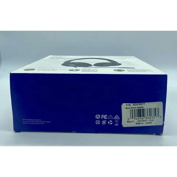 Targus AEH102 USB Wired Stereo‎ Headset Plug & Play Soft Ear Cups Boom Mic NEW - Picture 11 of 12